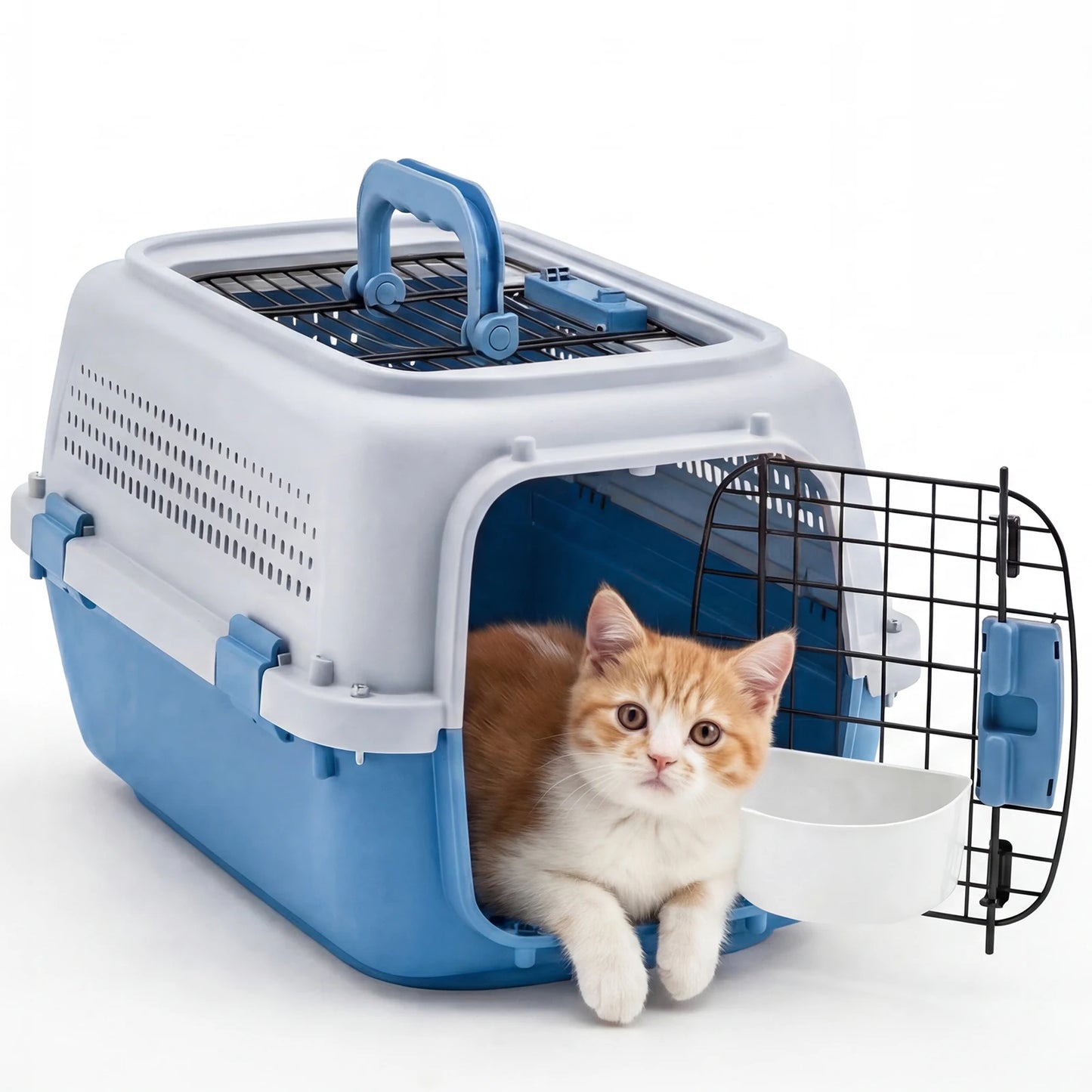 JHK Pet Carrier for Small Dogs and Cats Security Latches