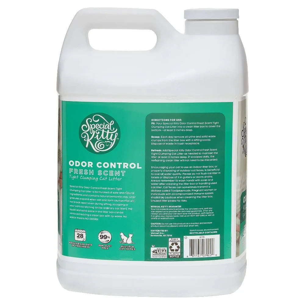 Clumping Clay Cat Litter Fresh Scent 4 Pack Odor Control