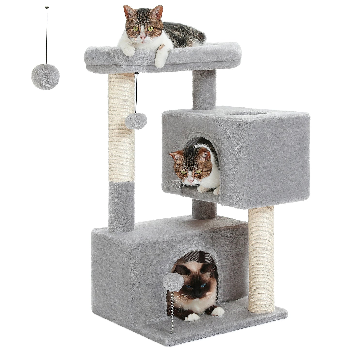 PAWZ Road Multi-Level Cat Tree Tower With Scratching Posts