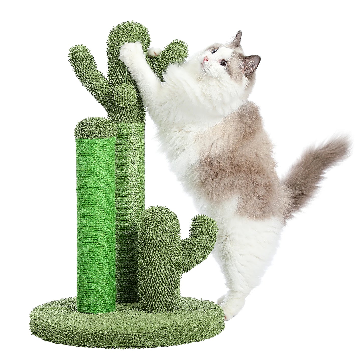 PAWZ Road CN Cactus Cat Scratcher Post With 3 Poles And Dangling Ball