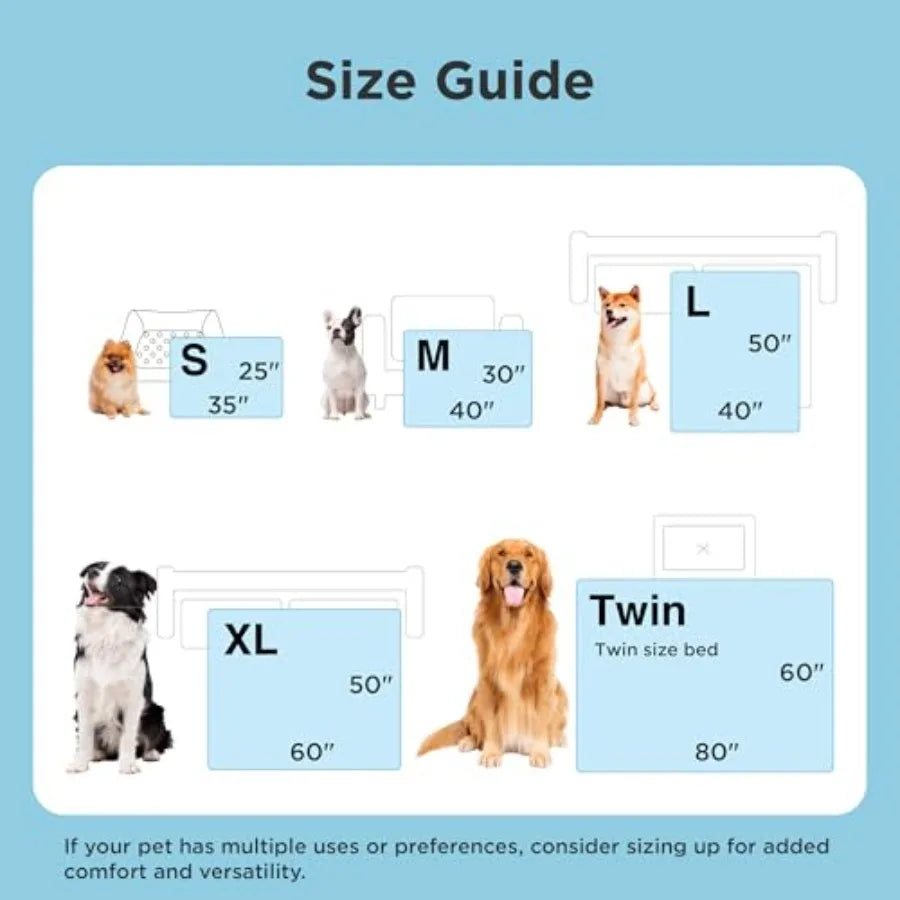 Premium Cooling Dog Blanket Breathable Self Cooling Pet Mat