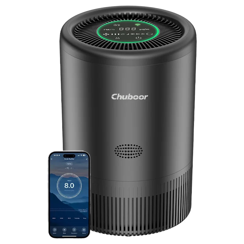 Chuboor Smart Air Purifier App Alexa Control PM25 Monitor