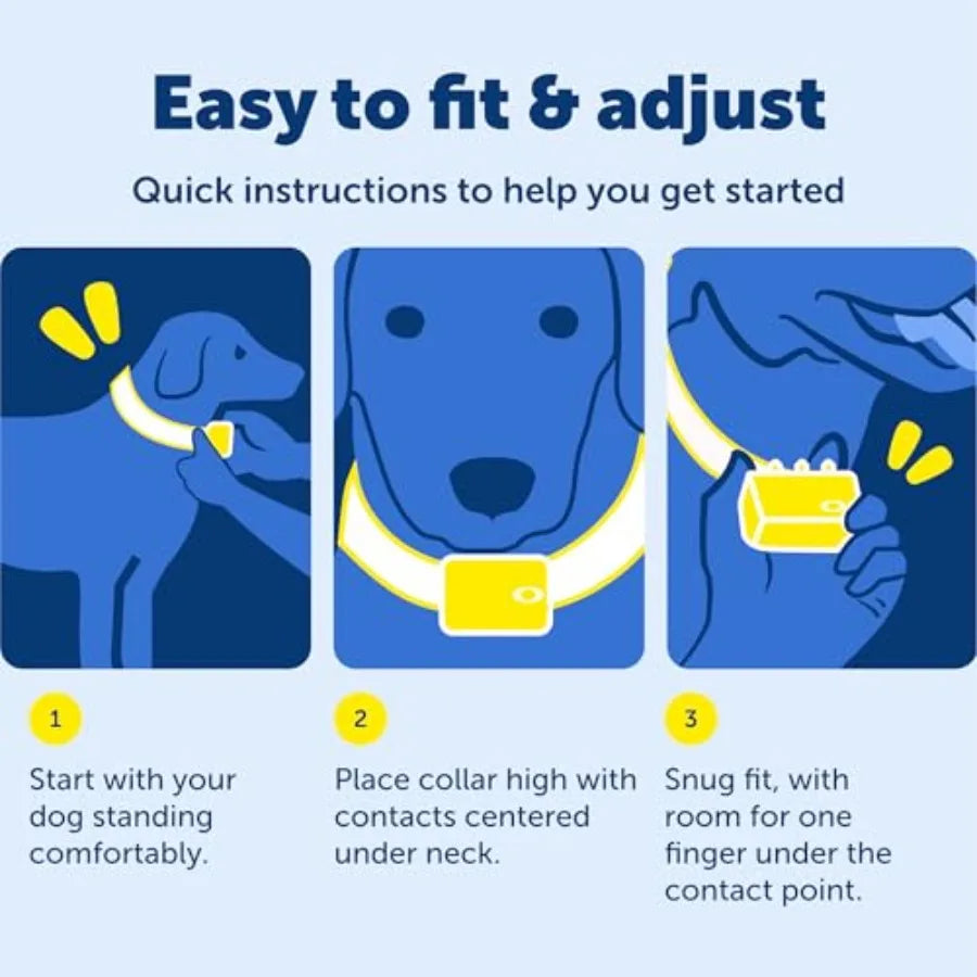 Lite Rechargeable Bark Collar for Small Dogs With 15 Levels Static Correction