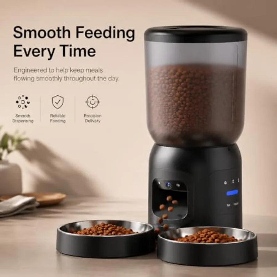 Smart Pet Feeder With 2K AI Camera And WiFi Control