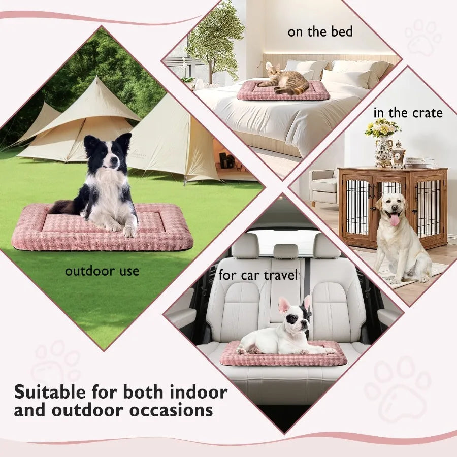 Washable Soft Pet Sleeping Mat With 3D Bubble Pattern