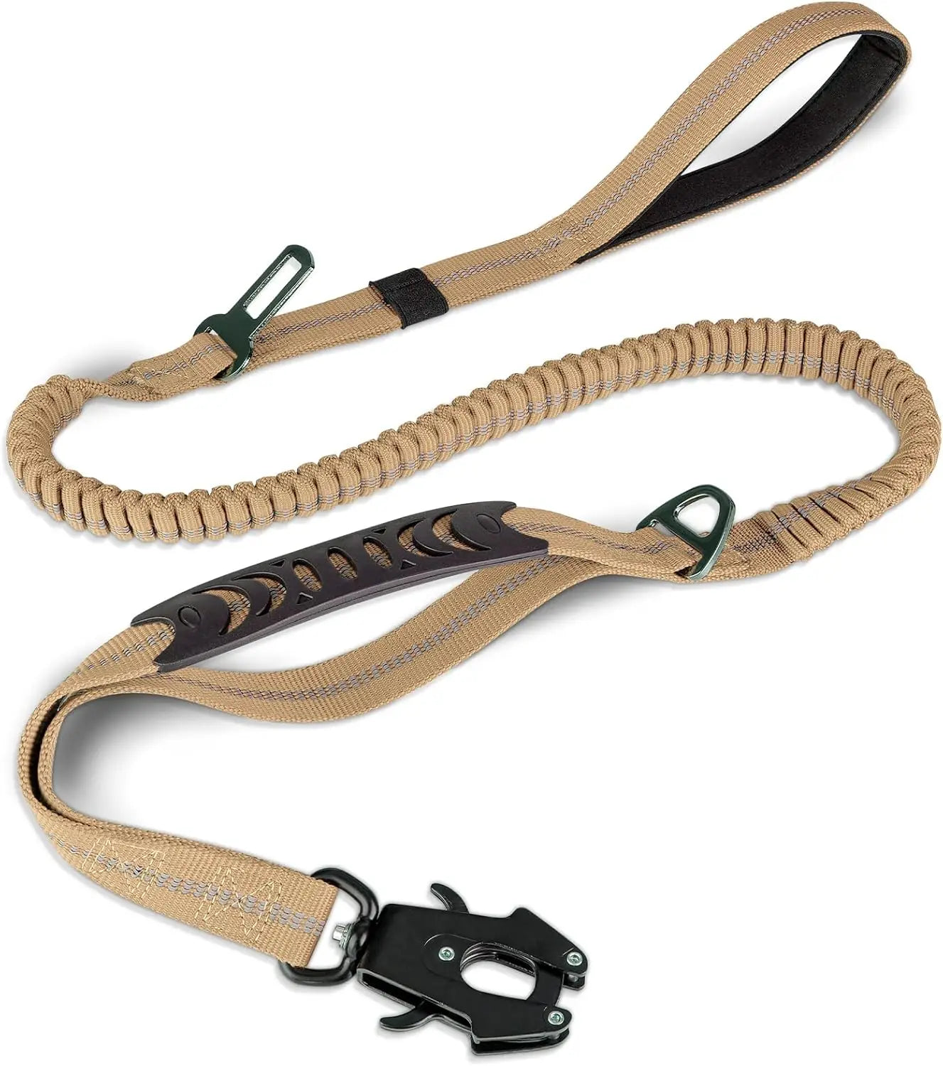Reflective Shock Absorbing Leash for Large Dogs No Pull Tactical