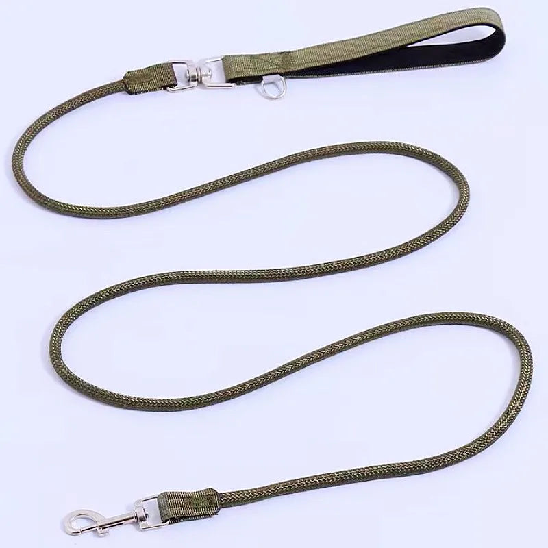 Premium Nylon Dog Leash With Padded Handle For Safer Walking