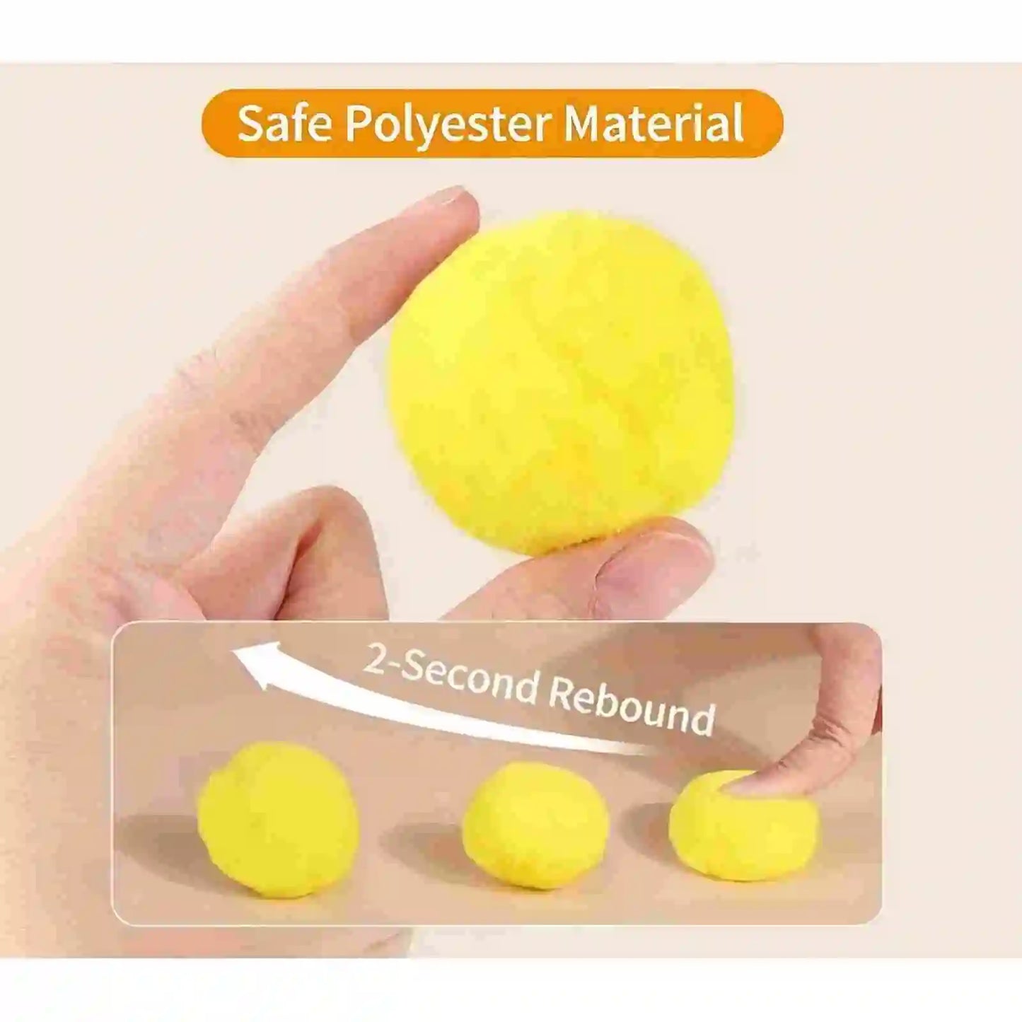 Fumoi 20 Pack Soft Plush Cat Toy Balls Interactive Balls