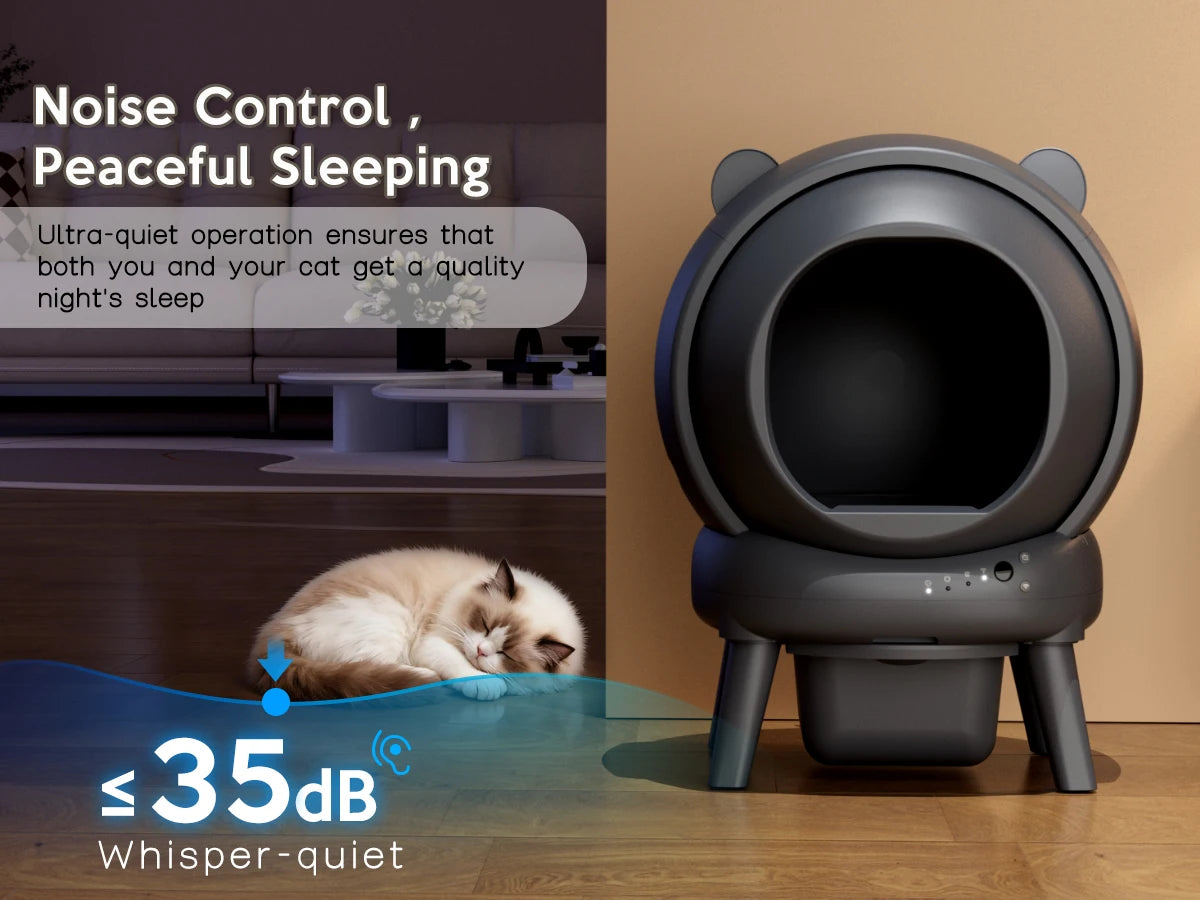 Cumridge Self-Cleaning Litter Box With Infrared Safety Sensors