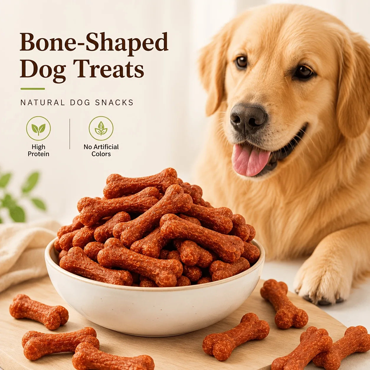 Helety Chicken Dog Dumbbells Treats for All Breeds High Protein