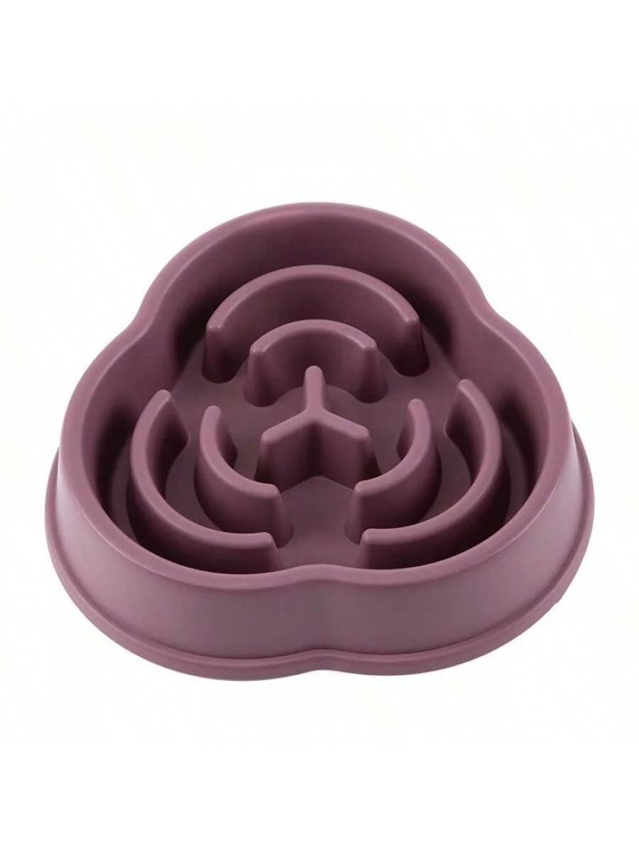 Plastic Slow Feeder Dog Bowl Cloud Shape 500ml Anti Vomiting
