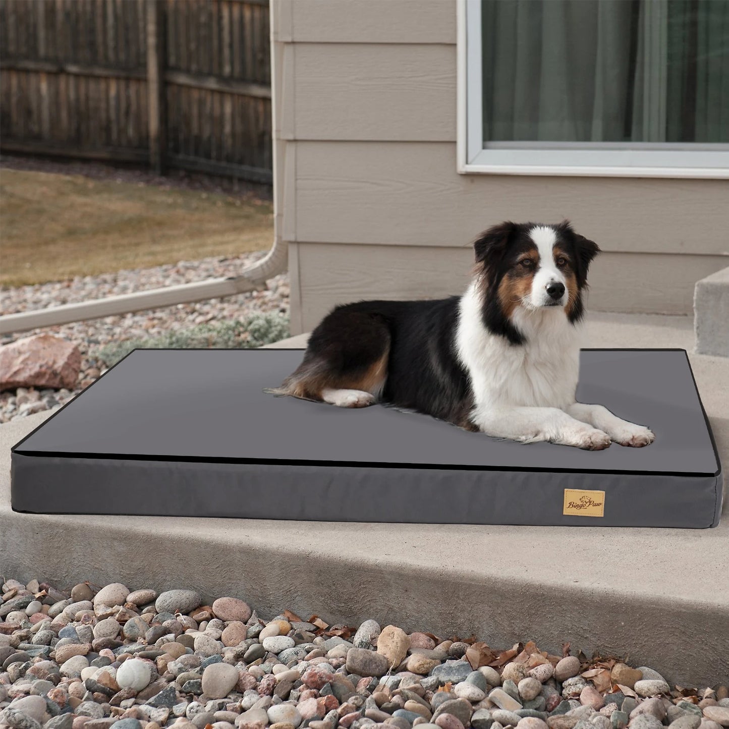 BINGOPAW Orthopedic Washable Dog Crate Bed With Foam Mattress
