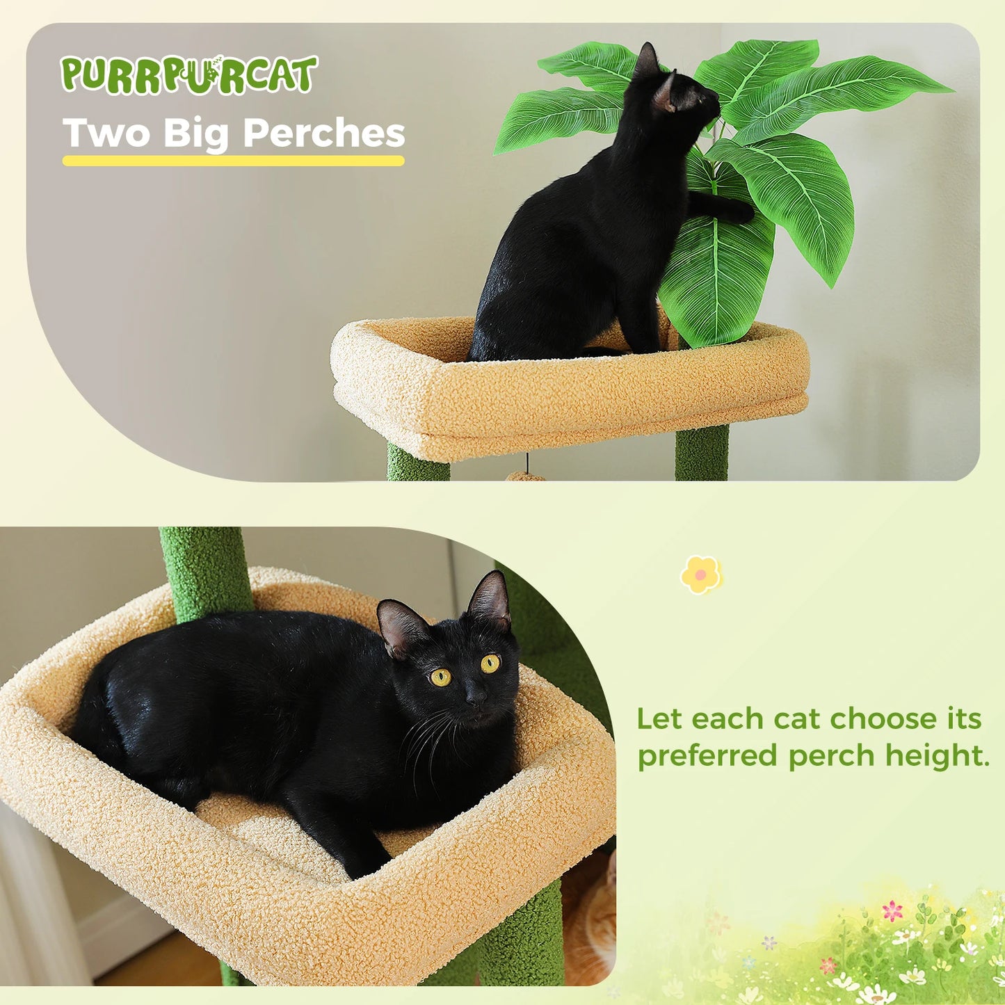 PAWZ Road Multi-Level Cat Tree Indoor Tower With Scratching Posts