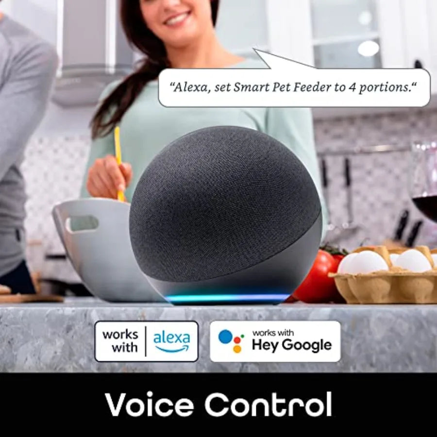 Automatic Pet Feeder With Camera And Timer For Alexa Google