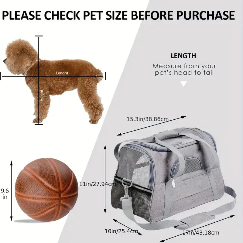 Soft Sided Cat Carrier For Large Medium Cats And Puppies