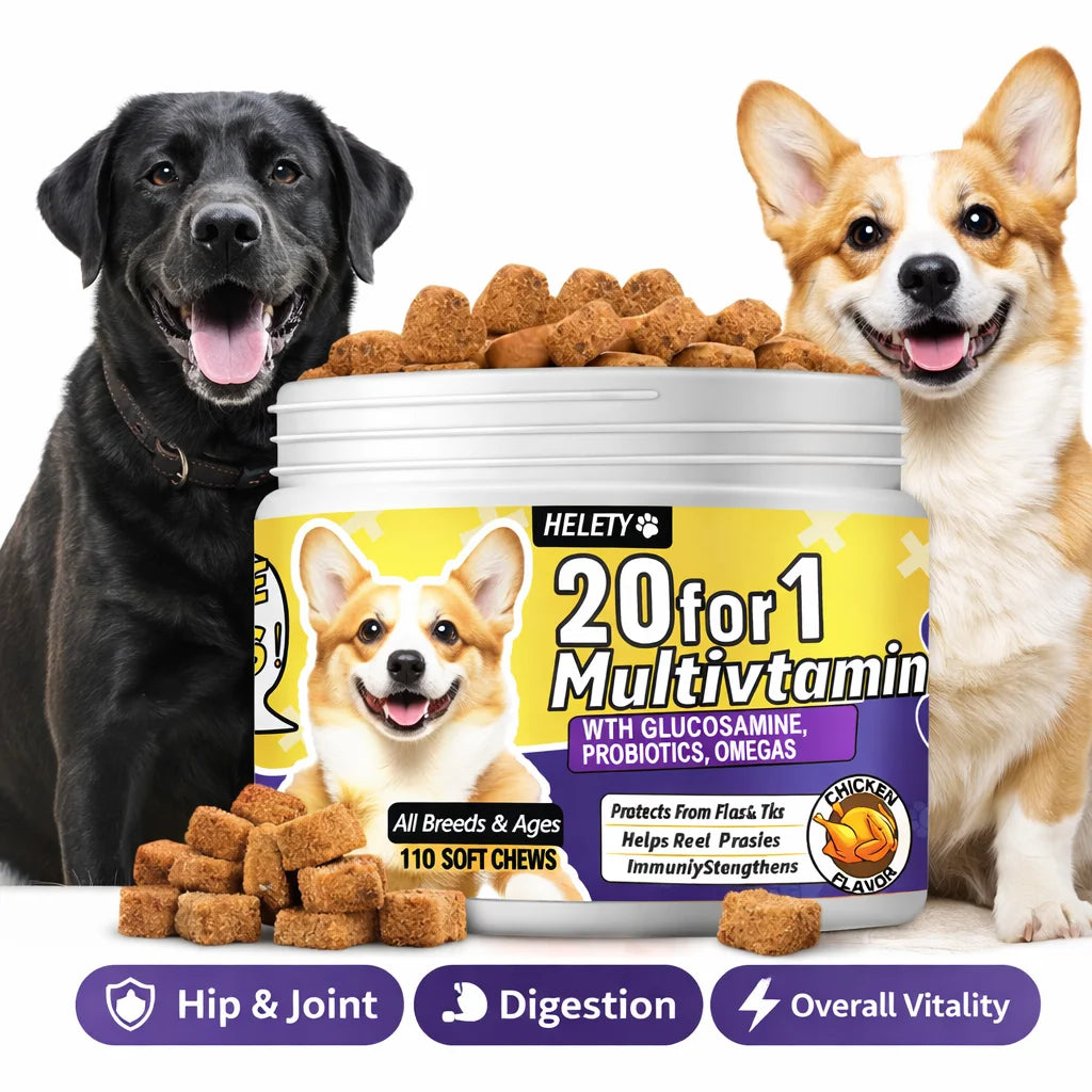 Dog Multivitamin Soft Chews For Skin Coat Immune Health