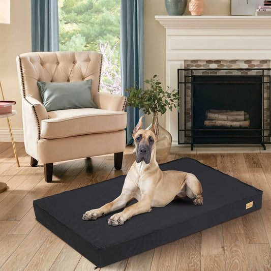 BINGOPAW Orthopedic Washable Dog Crate Bed With Foam Mattress