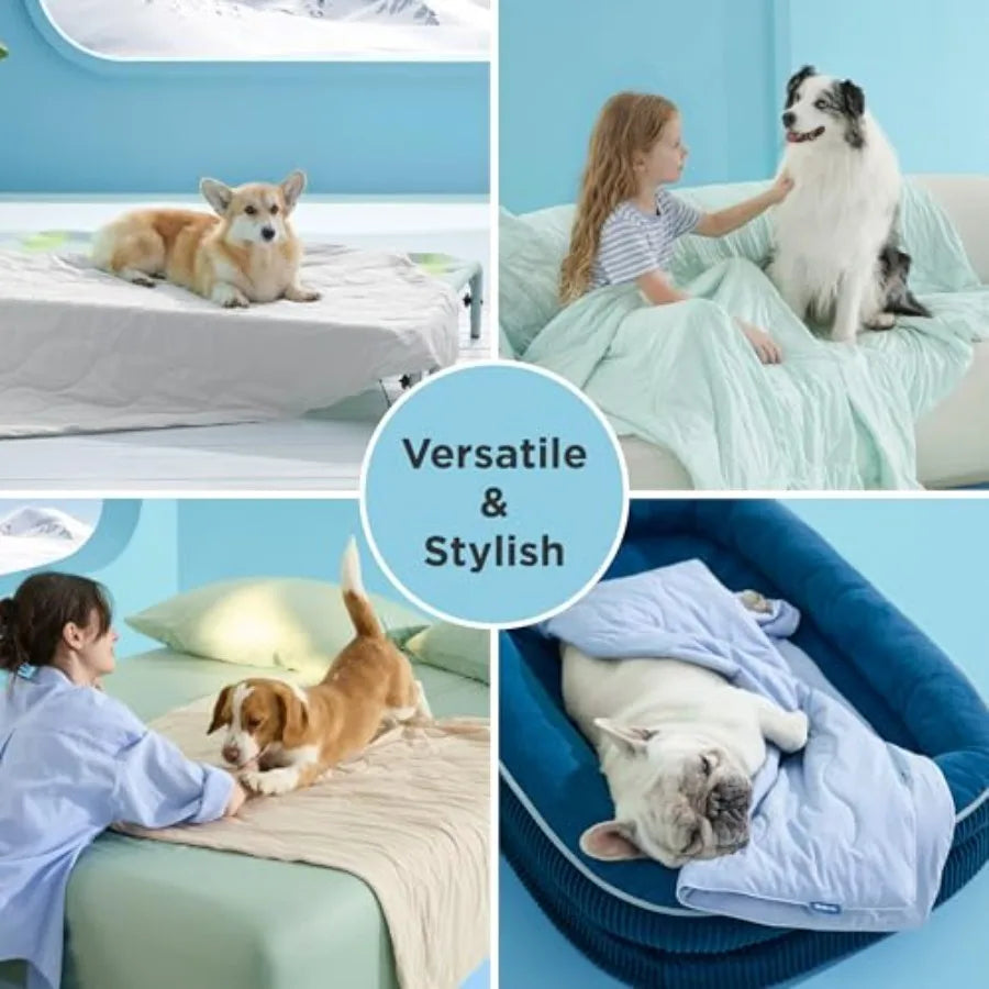 QMAX Self Cooling Dog Mat for Beds Breathable Summer Comfort