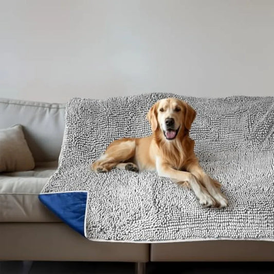 Chenille Dog Blanket With Water Absorption Anti Slip Durable
