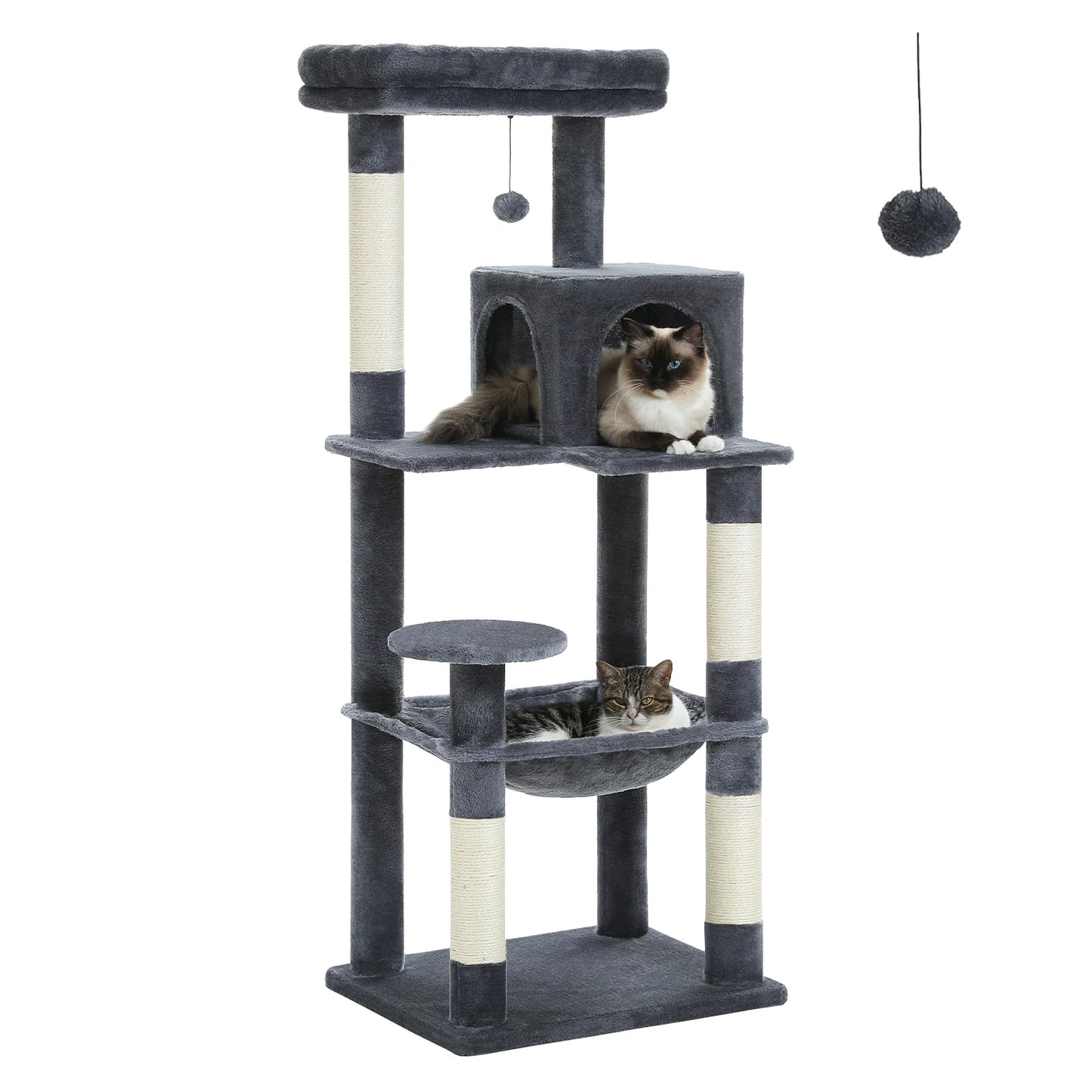 PAWZ Road Indoor Five Level Cat Tree Tower Hammock