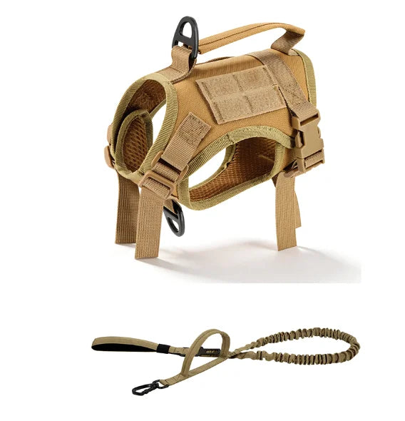 Tactical Cat Harness And Leash Set Adjustable Escape Proof Mesh