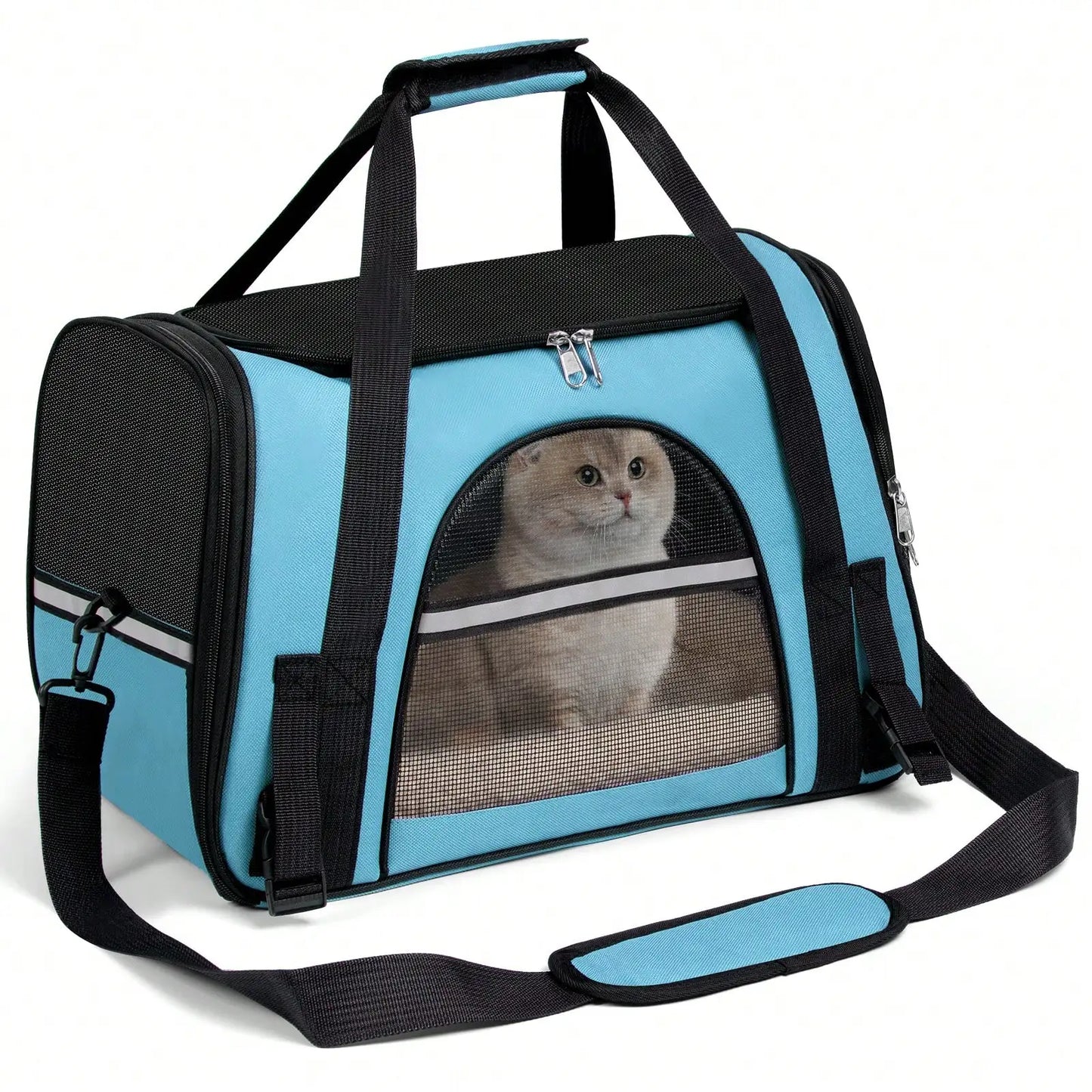Breathable Pet Carrier Bag Airline Approved Foldable Travel Carrier