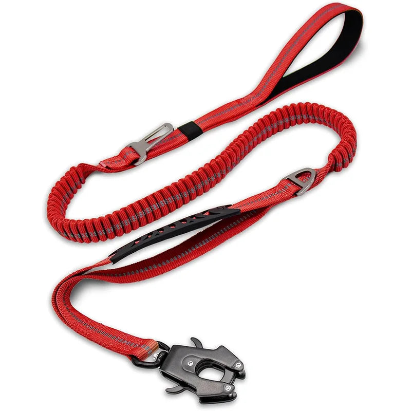 Reflective Shock Absorbing Leash for Large Dogs No Pull Tactical