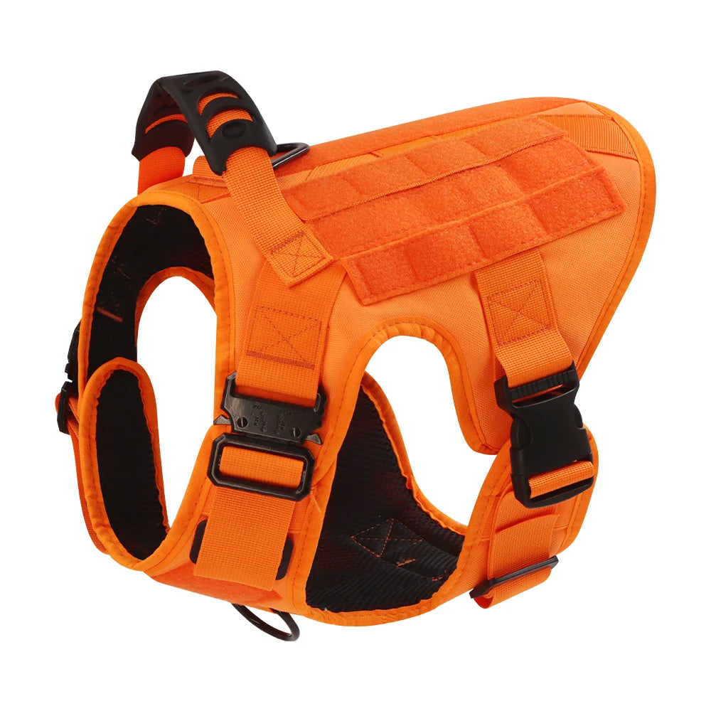 Military Camouflage Dog Harness Tactical Adjustable Vest for Training