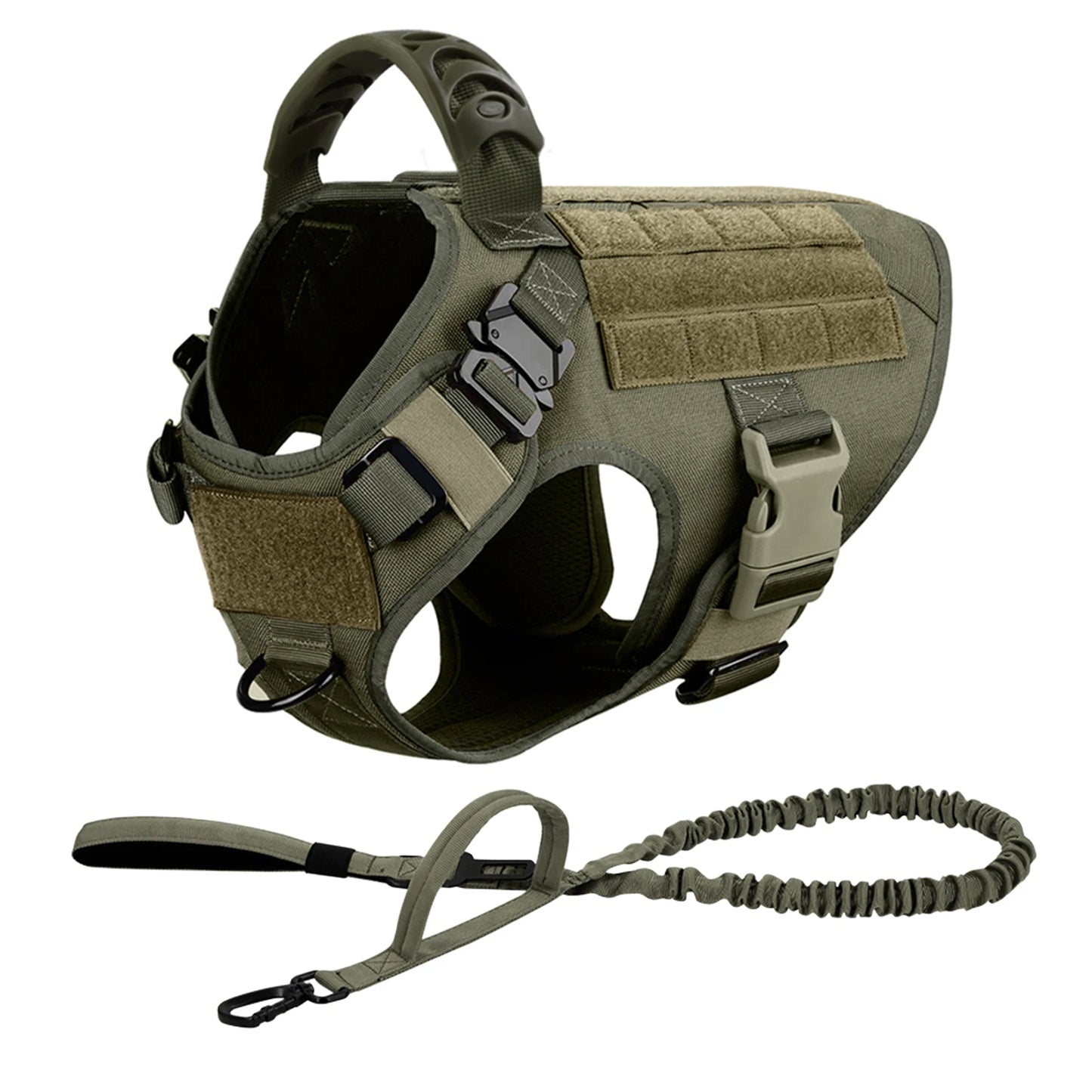 Tactical Dog Harness Leash Set For Large Dogs Malinois Training