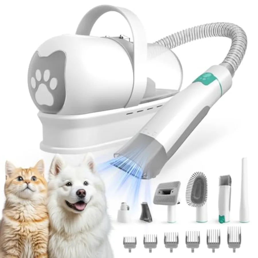 Dog Grooming Kit With Vacuum And SixInOne Grooming Tools