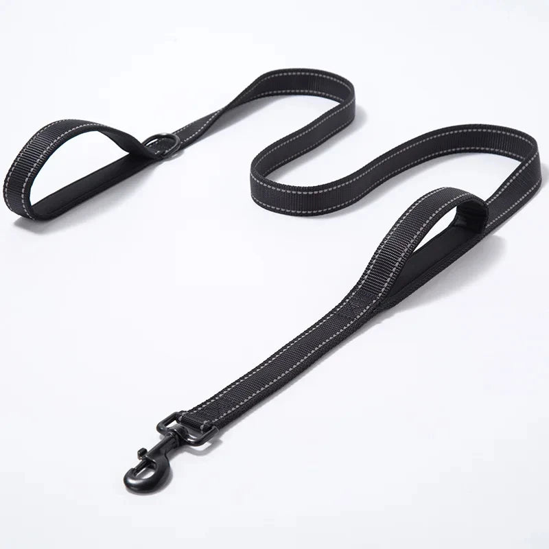 Dog Leash Dual Handle Heavy Duty Outdoor Training Lead