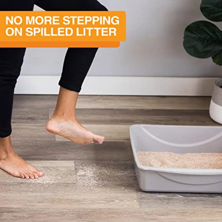 Neater Pets Jute Cat Litter Mat AntiSki With Checkered Design