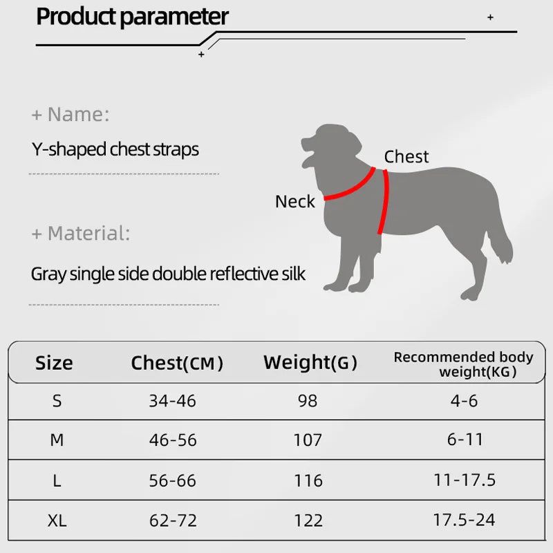 Adjustable Reflective Dog Harness Vest For Small To Large Dogs