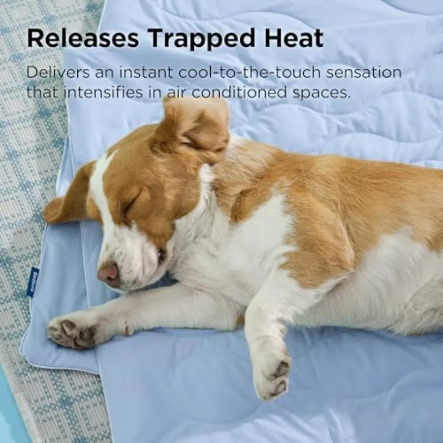 QMAX Self Cooling Dog Mat for Beds Breathable Summer Comfort