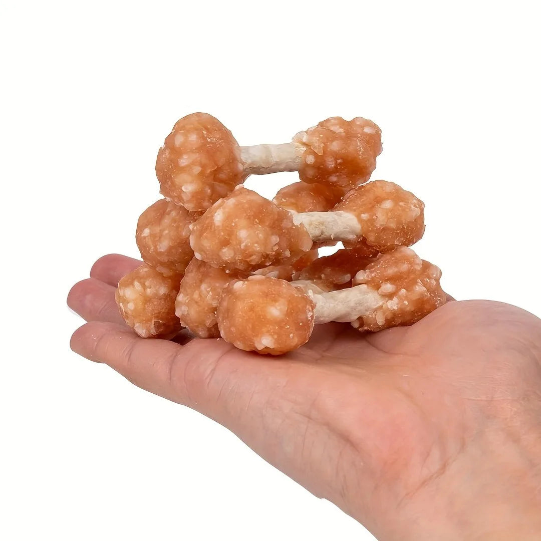 Helety Chicken Dog Dumbbells Treats for All Breeds High Protein