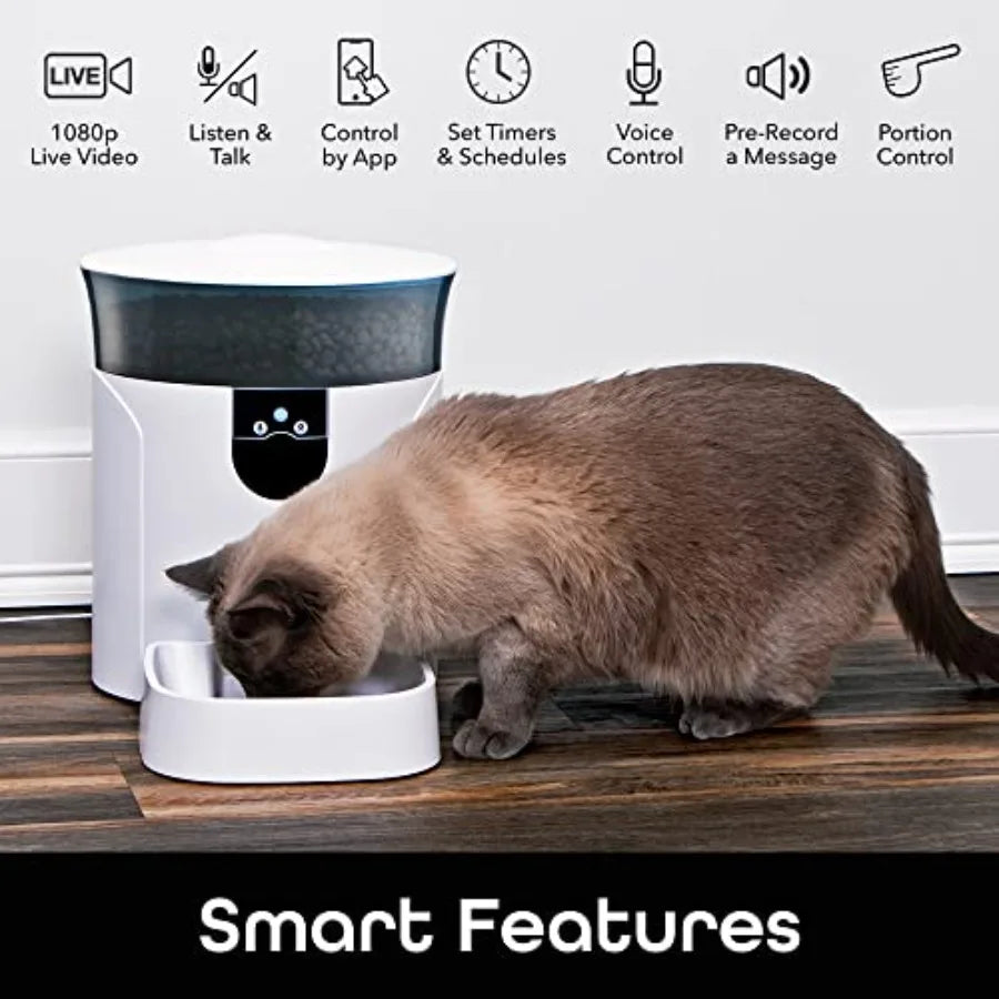 Automatic Pet Feeder With Camera And Timer For Alexa Google