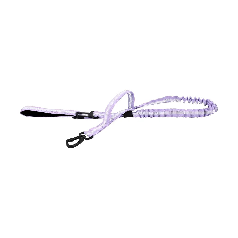 Military Tactical Dog Leash Adjustable Elastic Rope Dual Handles