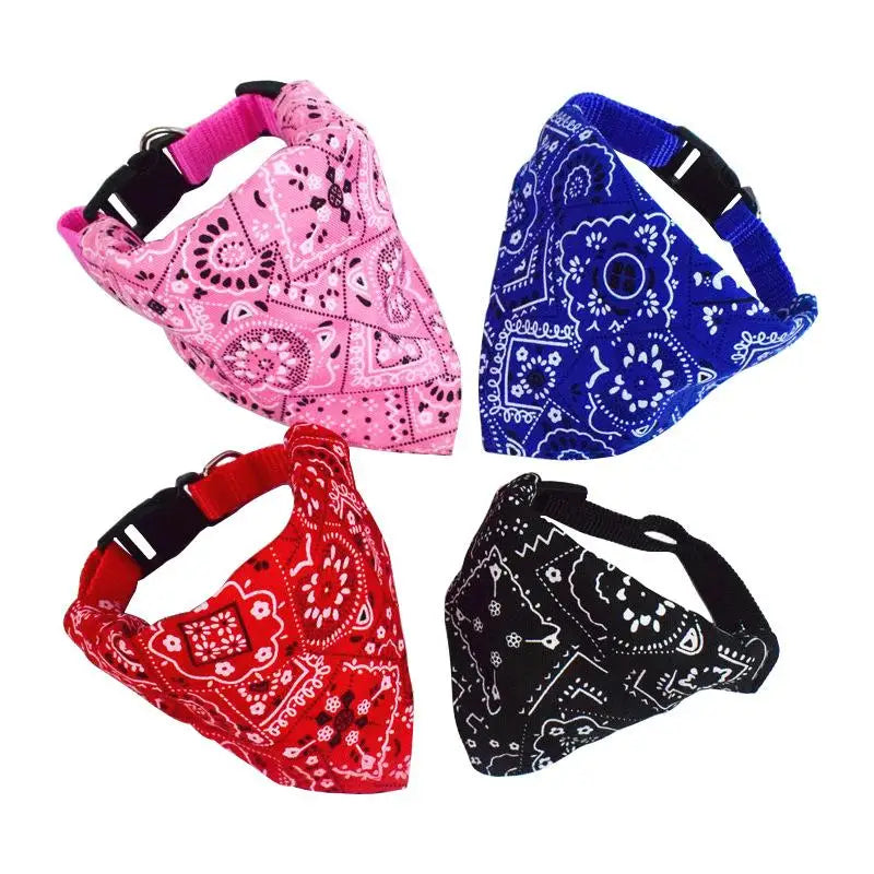 Cat Collar Adjustable Necktie Scarf Bandana For Pets
