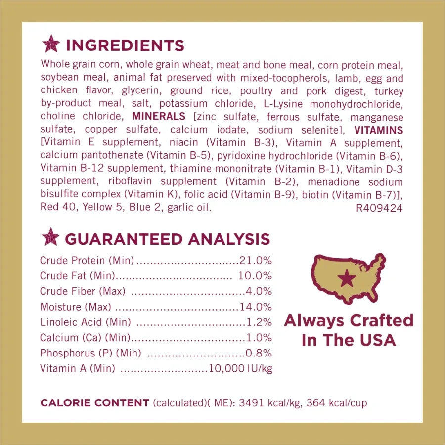 Tender and Crunchy Lamb and Turkey Flavor Dry Dog Food
