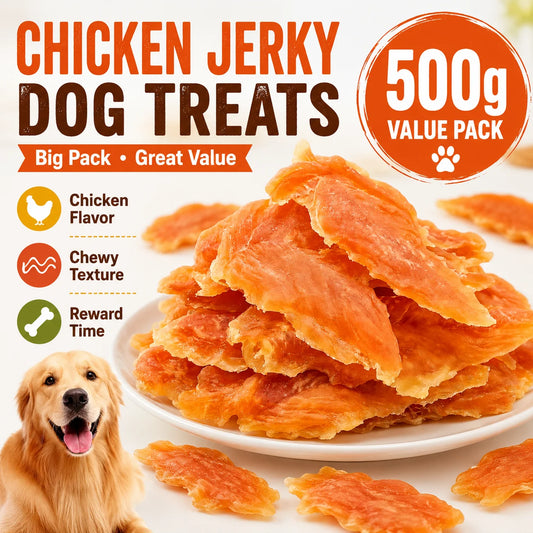 All Breeds Chicken Jerky Dog Treats Meat Flavor Pack