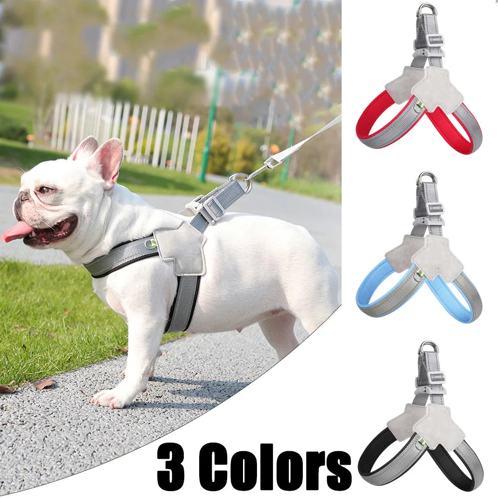 Adjustable Reflective Dog Harness Vest For Small To Large Dogs