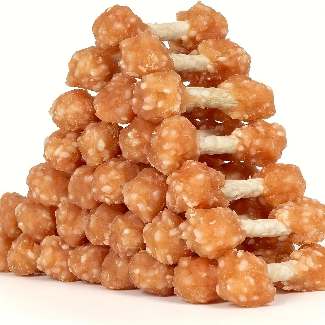 Helety Chicken Dog Dumbbells Treats for All Breeds High Protein