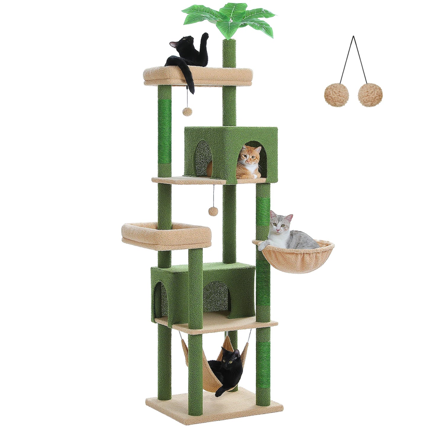 PAWZ Road Multi-Level Cat Tree Indoor Tower With Scratching Posts
