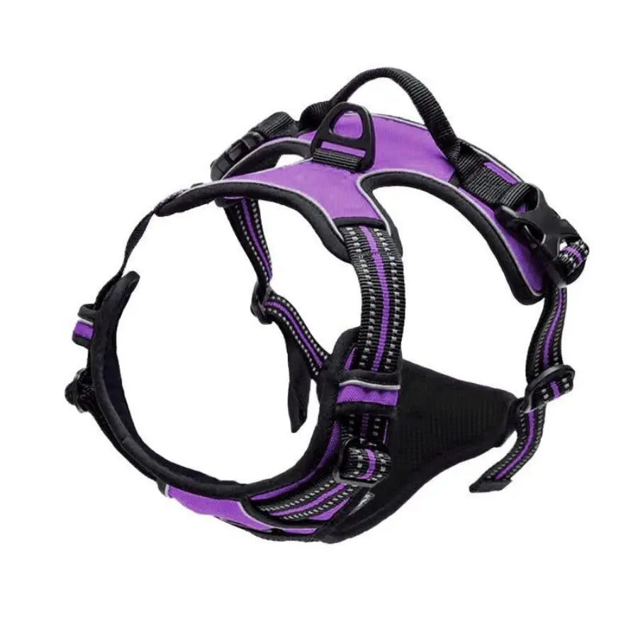No Pull Dog Harness Front Clip Heavy Duty Reflective Easy Control Handle Walking