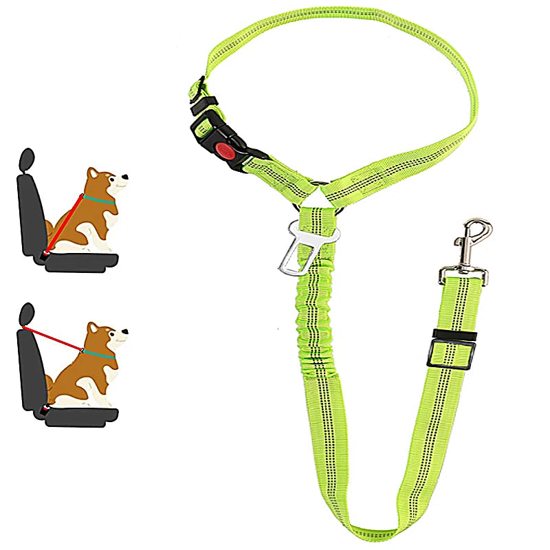 Two In One Pet Car Seat Belt Harness Leash Backseat