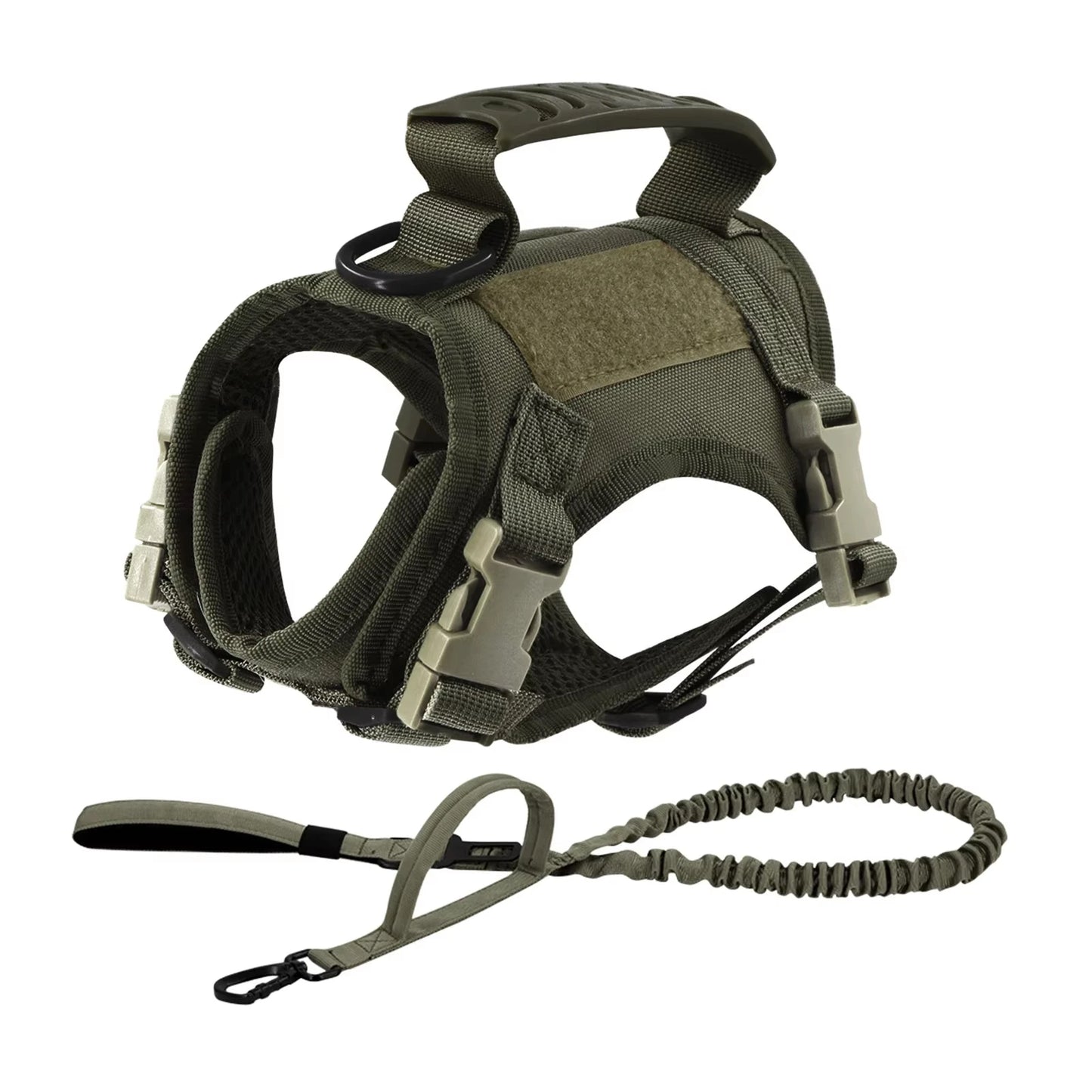 Tactical Puppy Harness Leash Set Adjustable For Small Dogs Cats