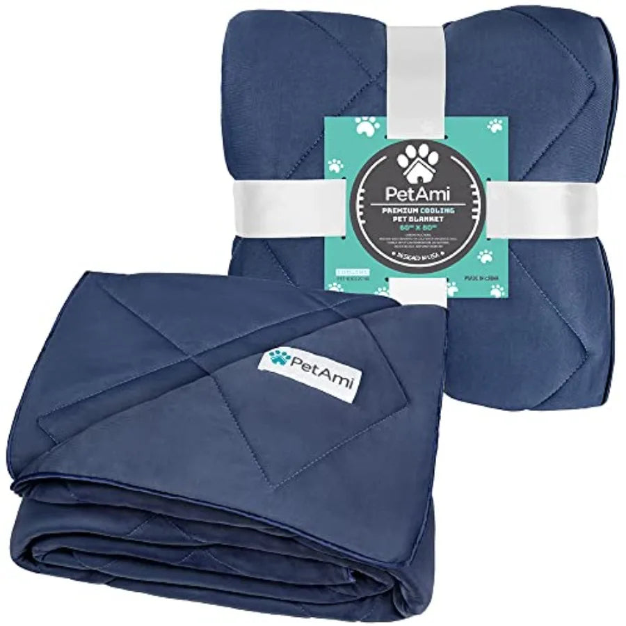 Cooling Dog Blanket Lightweight Fluffy Pet Throw Bed Cover