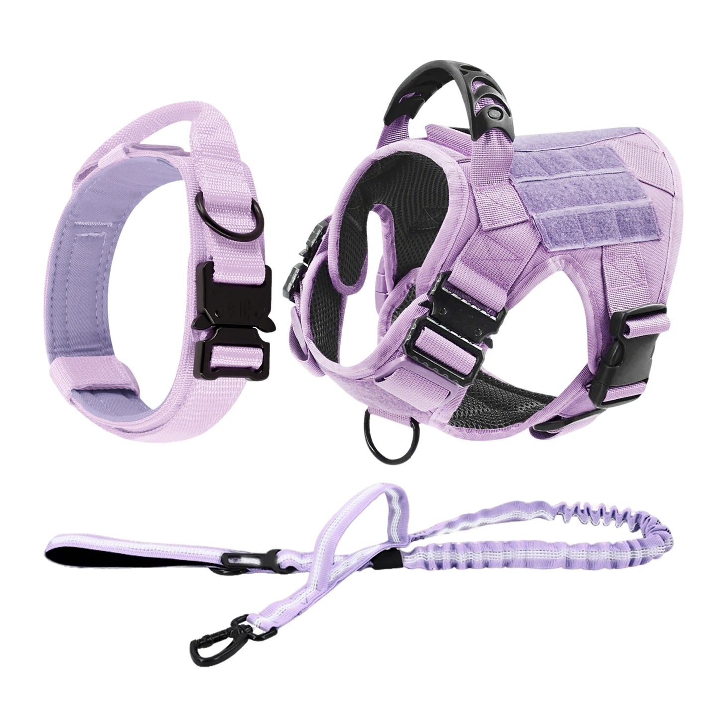 Military Camouflage Dog Harness Tactical Adjustable Vest for Training