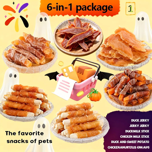 Helety Mixed Flavor Duck Jerky Chicken Milk Jerky Dog Treats