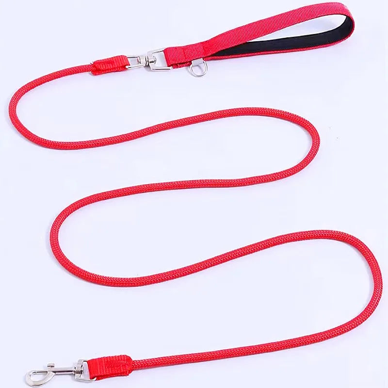 Premium Nylon Dog Leash With Padded Handle For Safer Walking